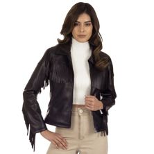 Женская куртка из искусственной кожи Wrangler с бахромой Wrangler