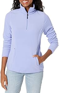 Женская Флисовая кофта Amazon Essentials Classic-Fit Long-Sleeve Quarter-Zip Amazon Essentials