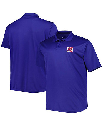 Мужская рубашка-поло Royal New York Giants Big and Tall Birdseye Fanatics