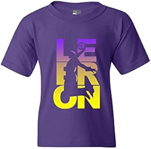 L23 23 LA Basketball Sports Fan Wear Youth Kids T-Shirt Tee Beach Open