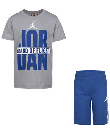 Футболка и шорты Little Boys Jumpman Brand of Flight, комплект из 2 предметов Jordan