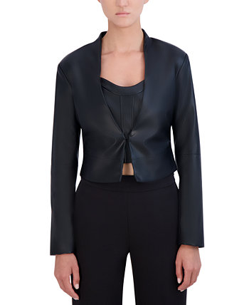 Женская приталенная куртка из искусственной кожи BCBG NEW YORK