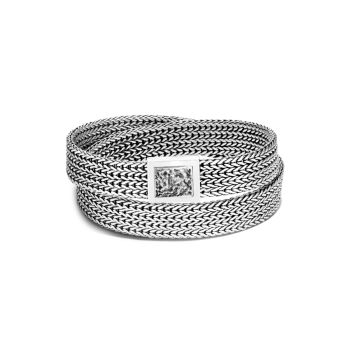 Классический браслет-цепочка из стерлингового серебра с запахом JOHN HARDY