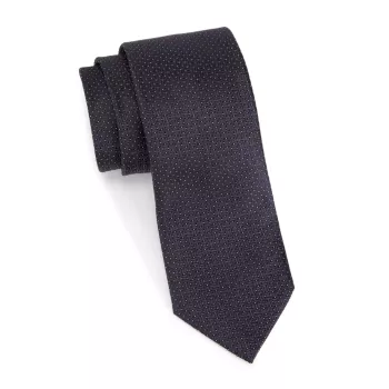 Жаккардовый шелковый галстук Zegna