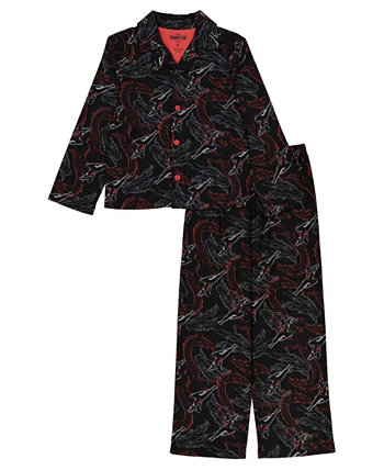 Little Boys Shang-Chi Coat Pajamas, 2 Piece Set AME