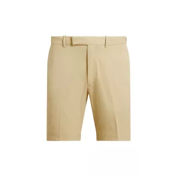 Саржевые шорты с плоской передней частью Polo Ralph Lauren