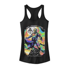 Juniors' Star Wars: Book Of Boba Fett Thermal Collage Poster Graphic Tank Top Star Wars