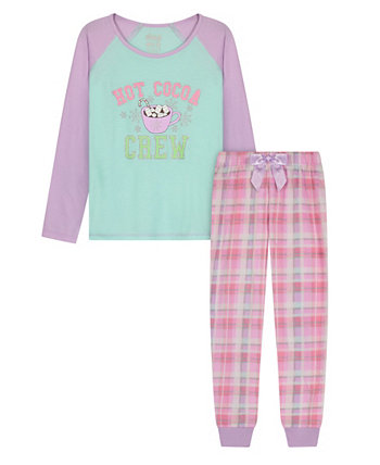 Пижамный комплект для больших девочек, 2 предмета Sleep On It
