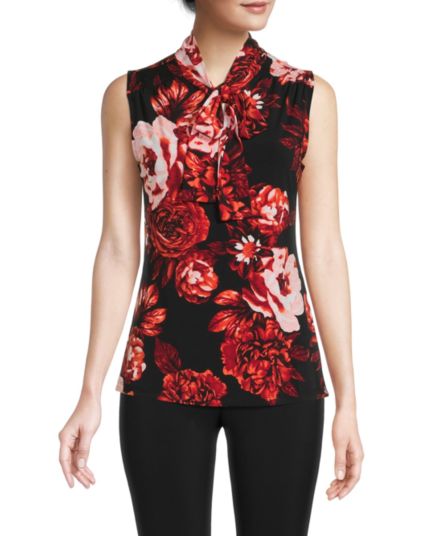 Sleeveless Floral Top Premise