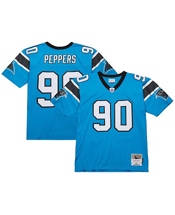 Мужское Джерси Mitchell & Ness Julius Peppers Синее Carolina Panthers Legacy Replica Mitchell & Ness