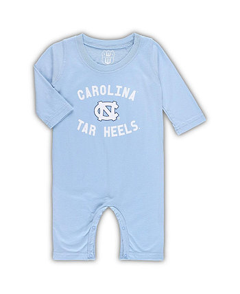Infant Boys and Girls Carolina Blue Distressed North Carolina Tar Heels Core Long Sleeve Jumper Wes & Willy