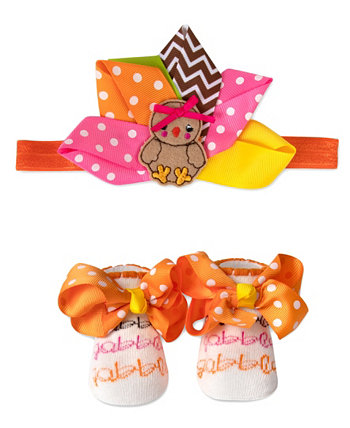 Комплект повязки на голову и носков для маленьких девочек на День Благодарения Baby Essentials