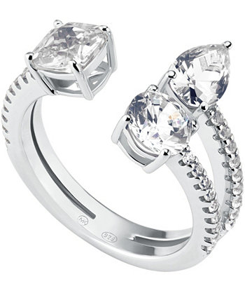 Женское открытое кольцо смешанной формы с прозрачными камнями Michael Kors