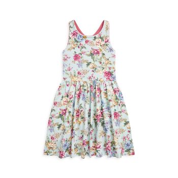 Little Girl's &amp; Girl's Floral Crossback Dress Polo Ralph Lauren