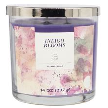 Sonoma Goods For Life® Indigo Blooms 14-oz. Single Pour Scented Candle Jar SONOMA