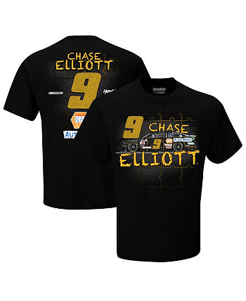 Мужская черная футболка с рисунком 2 точек Chase Elliott NAPA Children's Healthcare of Atlanta Hendrick Motorsports Team Collection