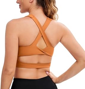 Женские Спортивные бюстгальтеры JOYSPELS Criss-Cross Back Паддинг Топы для тренировок Средняя поддержка JOYSPELS