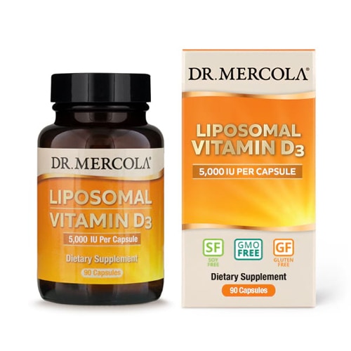 Липосомальный Витамин D3 - 5000 МЕ - 90 капсул - Dr. Mercola Dr. Mercola