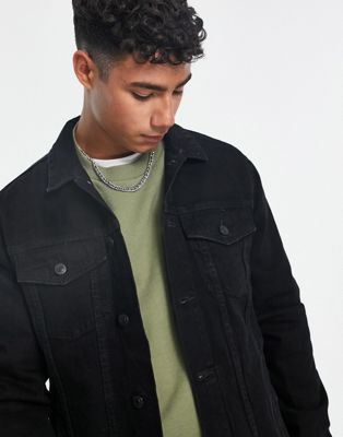Черная джинсовая куртка в стиле вестерн New Look New Look
