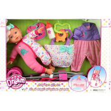 Коллекция мечты 12 & # 34; Подарочный набор для ухода за куклой с коляской DREAM COLLECTION