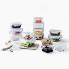 Стеклянные контейнеры для хранения пищевых продуктов Glasslock и микроволновые печи, набор из 28 предметов Glasslock