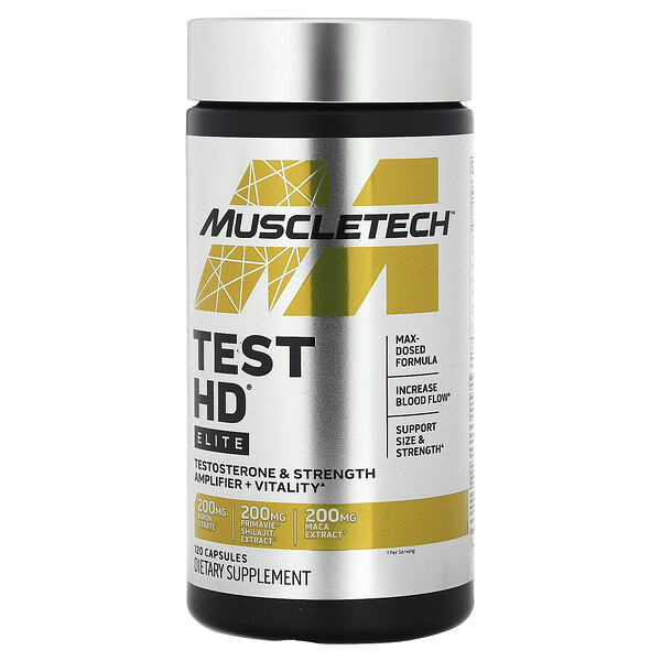 Test HD, Элита, 120 капсул Muscletech