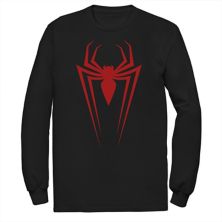 Big & Tall Marvel Spider-Man Red Spider Logo Long Sleeve Graphic Tee Marvel