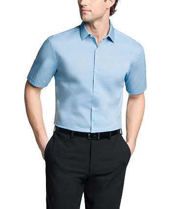 Men's Flex Collar Slim Fit Short Sleeve Dress Shirt Van Heusen