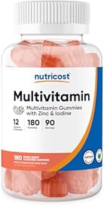 Nutricost Multivitamin Gummies, 180 Gummies (Mixed Berry Flavored) - 90 Serv, Gluten Free, Non-GMO and Vegetarian Friendly Nutricost