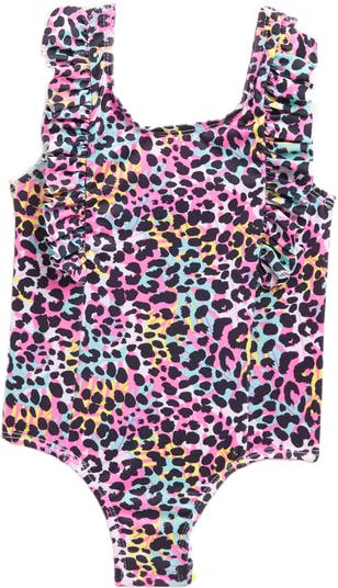Цельный купальный костюм Cheetah Pink Platinum