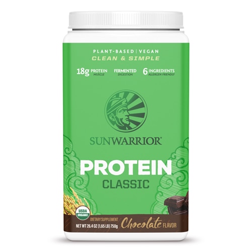 Классический шоколад Sunwarrior Protein, 30 порций Sunwarrior