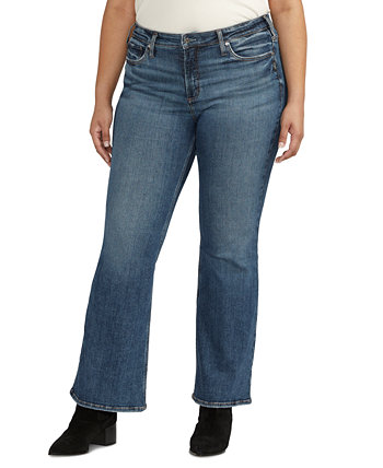 Расклешенные джинсы Most Wanted больших размеров со средней посадкой Silver Jeans Co.