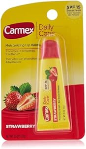 Carmex Daily Care Lip Balm Strawberry SPF 15 0.35 oz (Tube in Blister Pack) Carmex