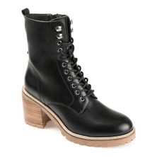 Journee Signature Malle Tru Comfort Foam™ Women's Leather Combat Boots Journee Signature