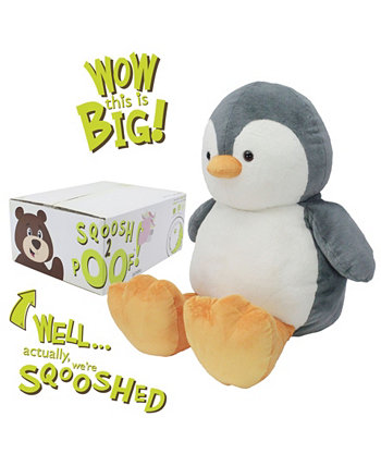 Компрессионный плюш Sqoosh2Poof Jumbo Penguin Animal Adventure