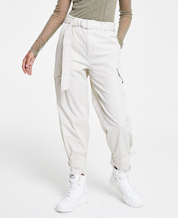 Женские брюки-карго смешанного цвета с поясом DKNY