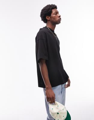 Topman extreme oversized fit t-shirt in black TOPMAN