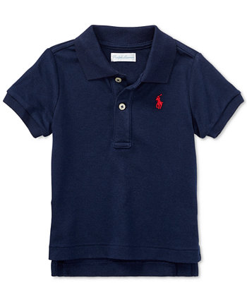Рубашка-поло для новорожденных мальчиков Ralph Lauren из хлопка Polo Ralph Lauren