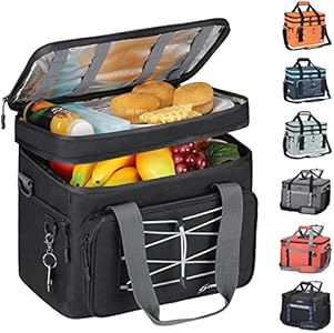 Maelstrom Soft Cooler Bag,Collapsible Soft Sided Cooler,24/30/60/75 Cans Beach Cooler,Ice Chest,Large Leakproof Camping Cooler,Portable Travel Cooler for Grocery Shopping,Camping,Road Trips Maelstrom