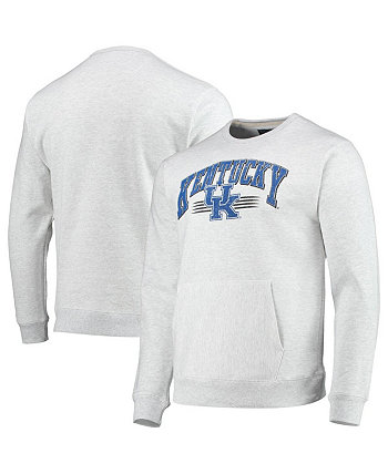 Мужской пуловер с карманами и карманами Kentucky Wildcats с эффектом потертости серого цвета League Collegiate Wear