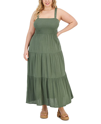 Модное многоярусное платье макси больших размеров Full Circle