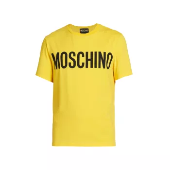 Institutional Logo Crewneck T-Shirt Moschino