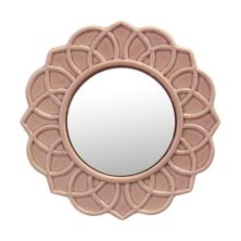 Настенное зеркало с цветочным рисунком пыльной розы STONEBRIAR
