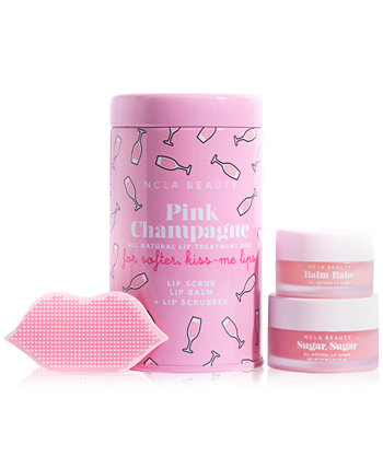 3 шт. Набор для ухода за губами «Розовое шампанское» NCLA Beauty