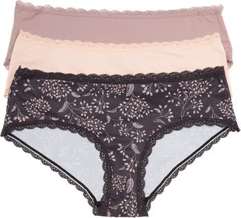 Lacey Cheeky Hipster Panty - Pack of 3 REAL UNDERWEAR