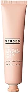 Versed The Shortcut Overnight Facial - Leave-on Gentle Exfoliating Treatment with Lactic and Glycolic Acid to Rejuvenate and Hydrate Skin - Vegan (0.5 fl oz) Versed