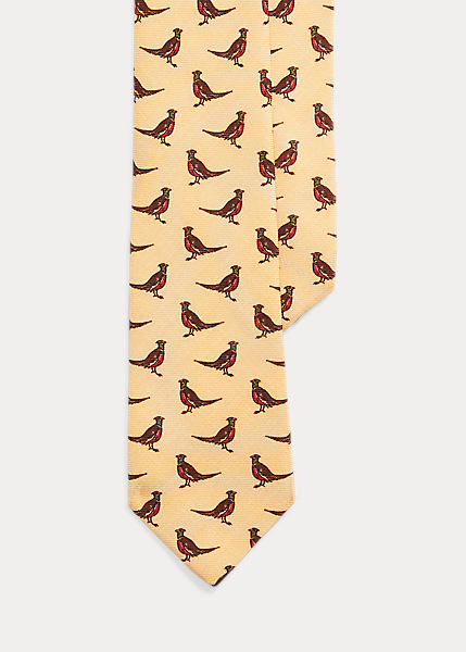 Шерстяной галстук Challis с узором фазана Polo Ralph Lauren