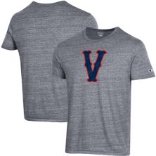 Men's Champion Heathered Charcoal Virginia Cavaliers Vault Logo Tri-Blend T-Shirt Champion