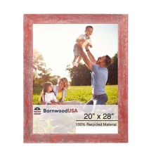 Rustic Farmhouse 20 in. x 28 in. Reclaimed Wood Picture Frame BarnwoodUSA