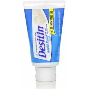 DESITIN Rapid Relief Diaper Rash Creamy Ointment 2 oz (Pack of 3) Desitin